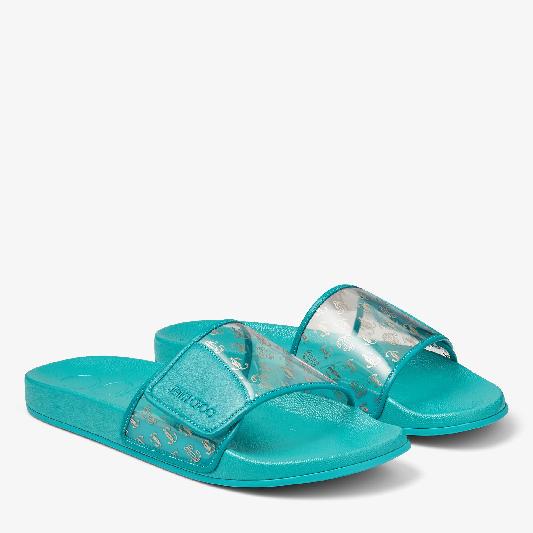 Fitz/M
Clear JC Plexi and Malibu Leather Slides - 2