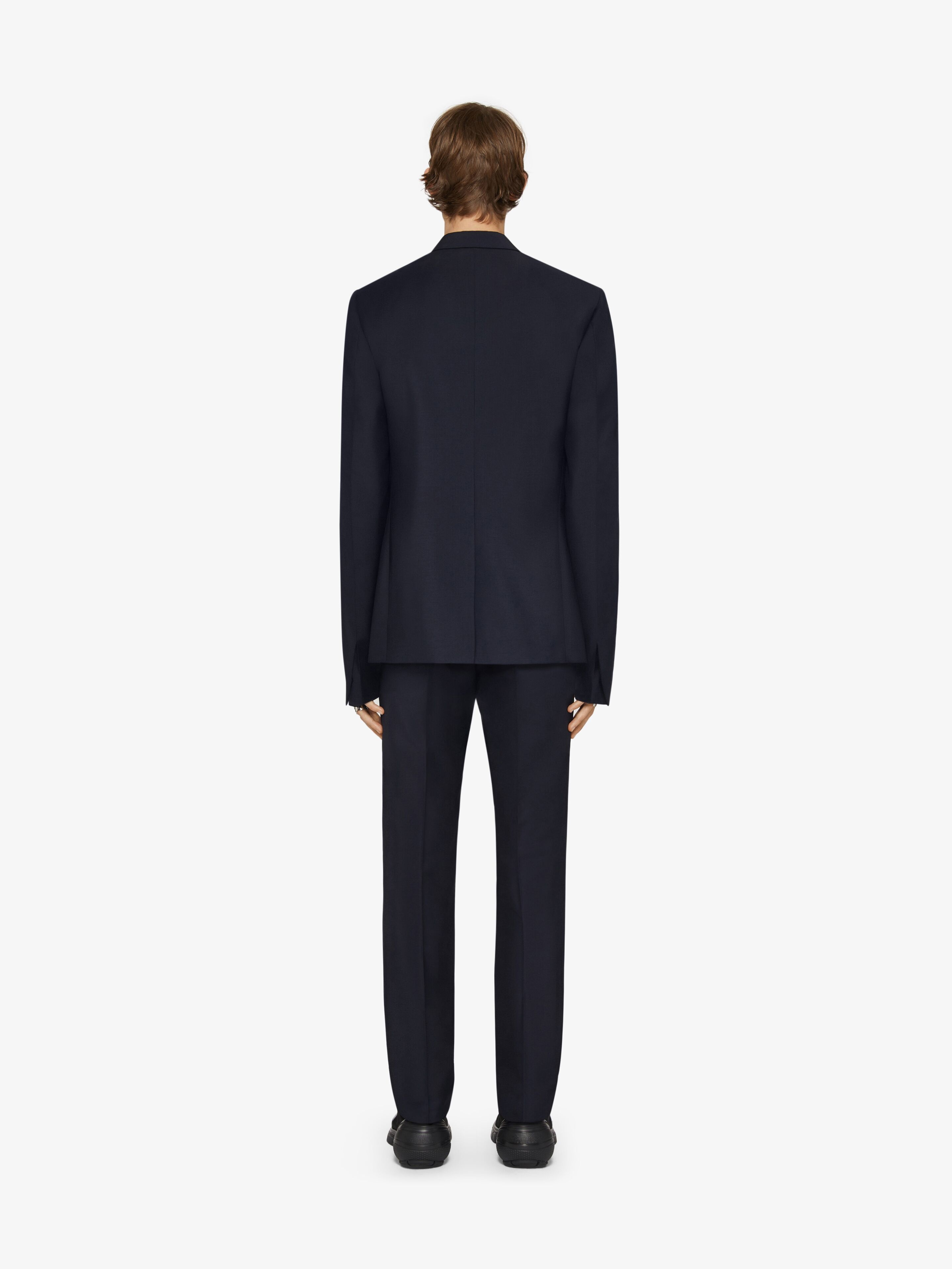 ジャケット GIVENCHY Midnight Blue Wool Blend Blazer Givenchy Midnight Wool Blend Blazer in Blue | Lyst