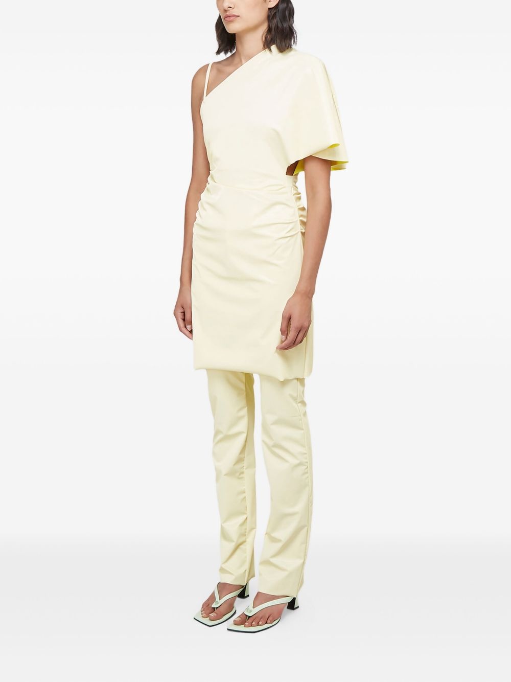 Slick asymmetrical draped dress - 2