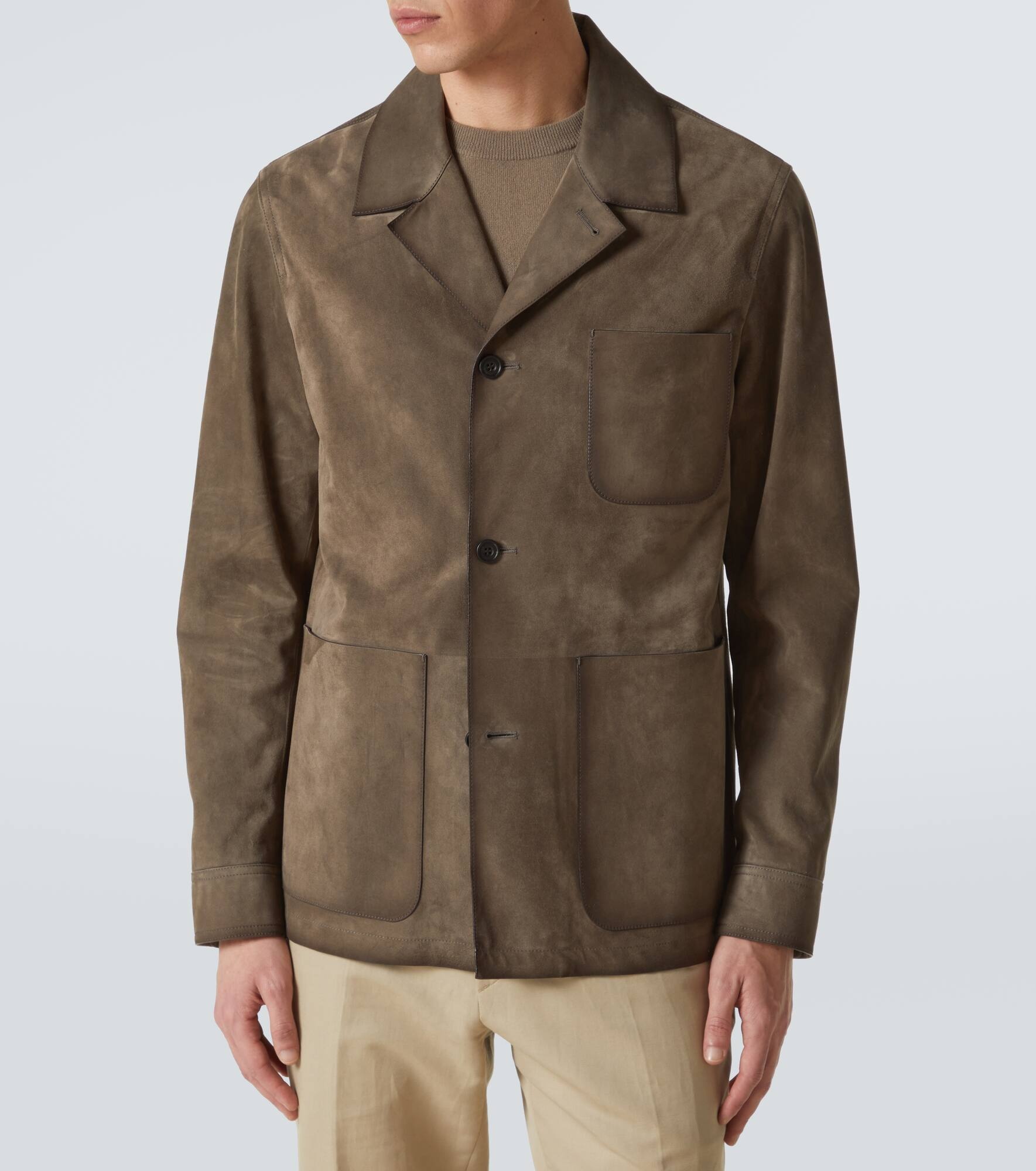 Patina suede jacket - 3
