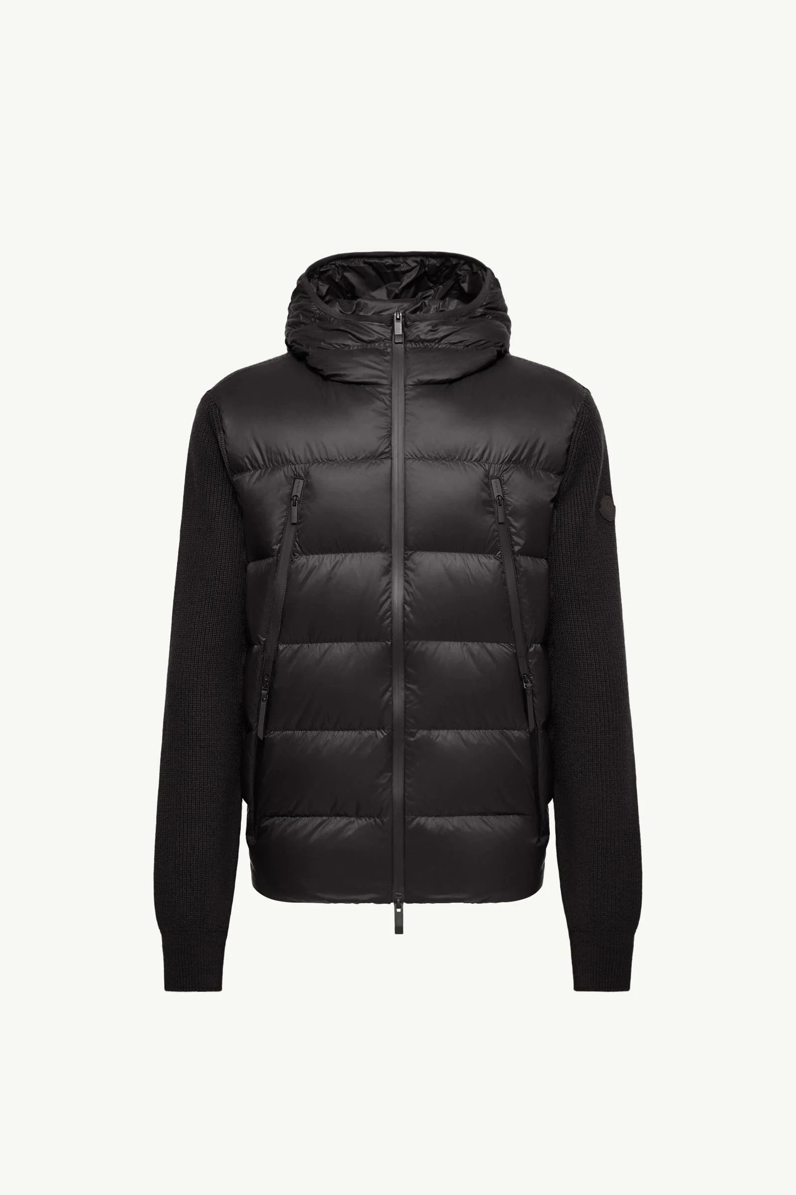 Wool Padded Zip-Up Cardigan - 1