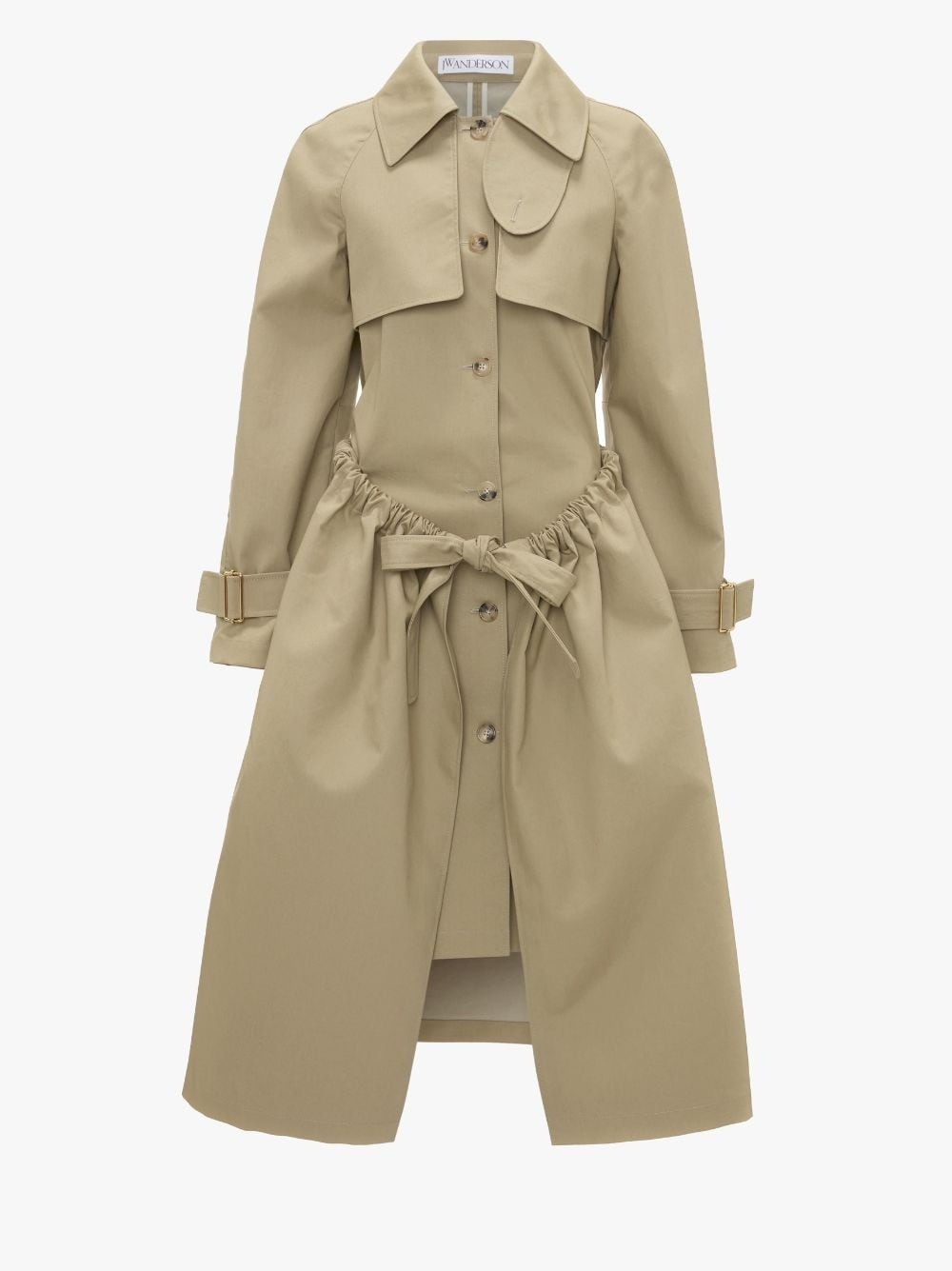 GATHERED-WAIST TRENCH COAT - 1