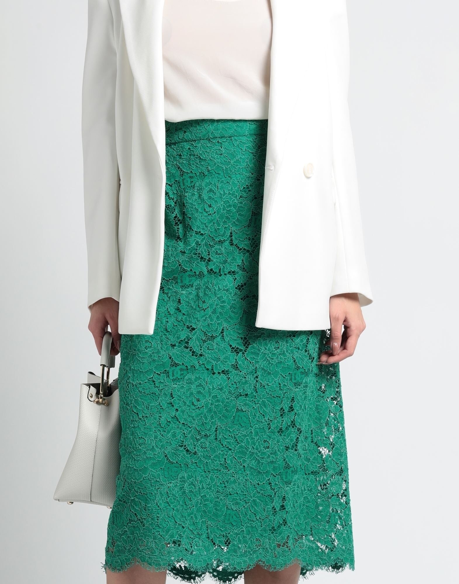 Emerald green Women's Midi Skirt - 4