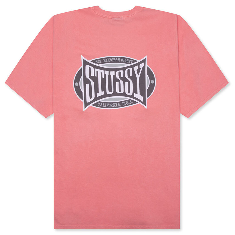 Stüssy CHAMPION OVAL PIGMENT DYED TEE - SHERBERT outlook