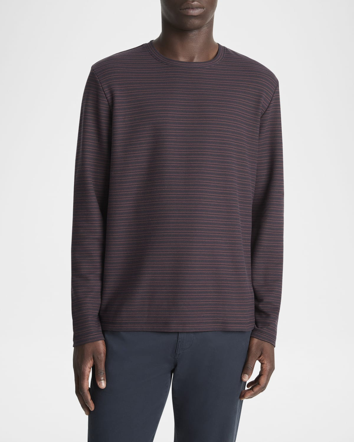 Men's Stripe Pima Long-Sleeve Tee - 3