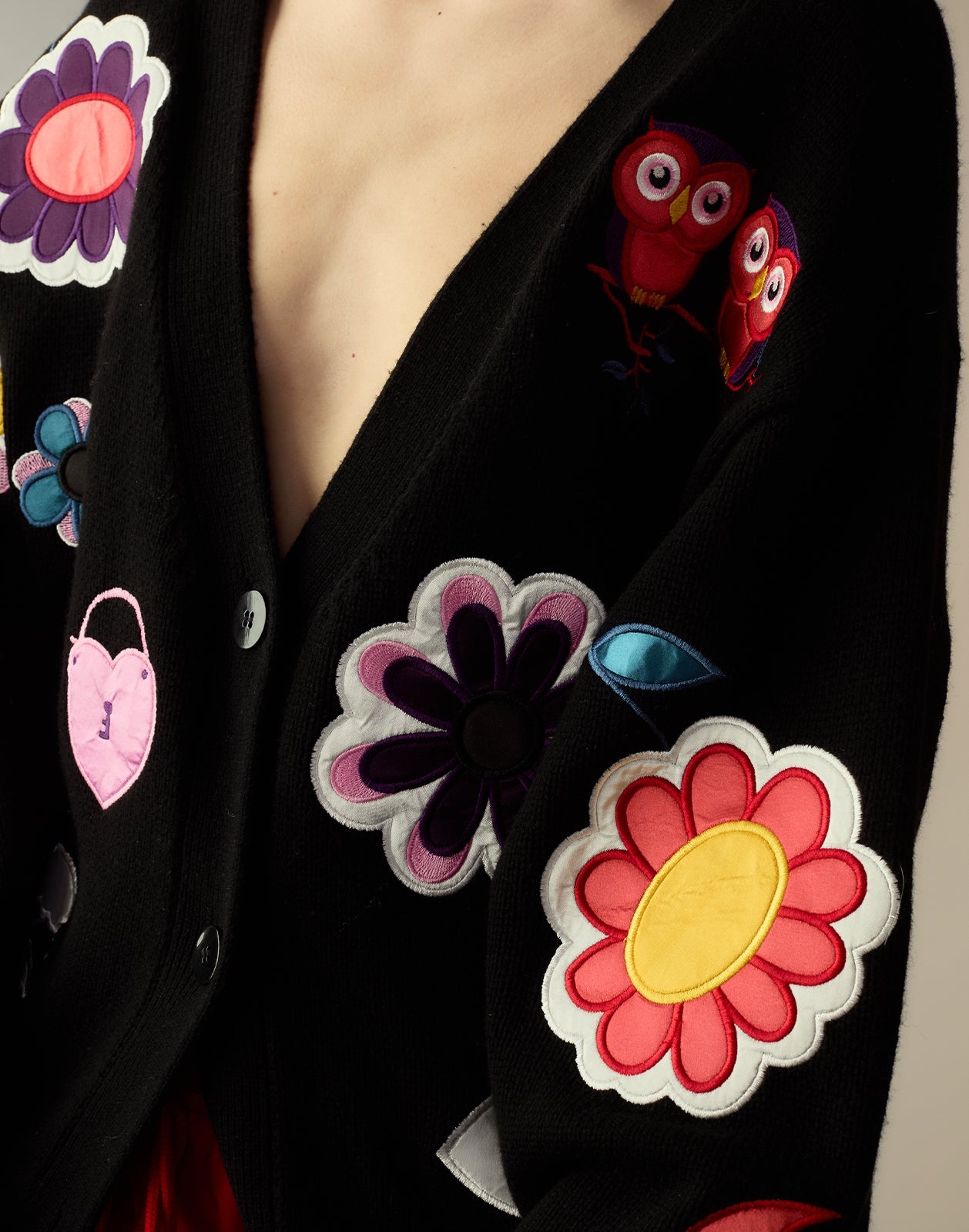 Playful Patchwork Cardigan - 7