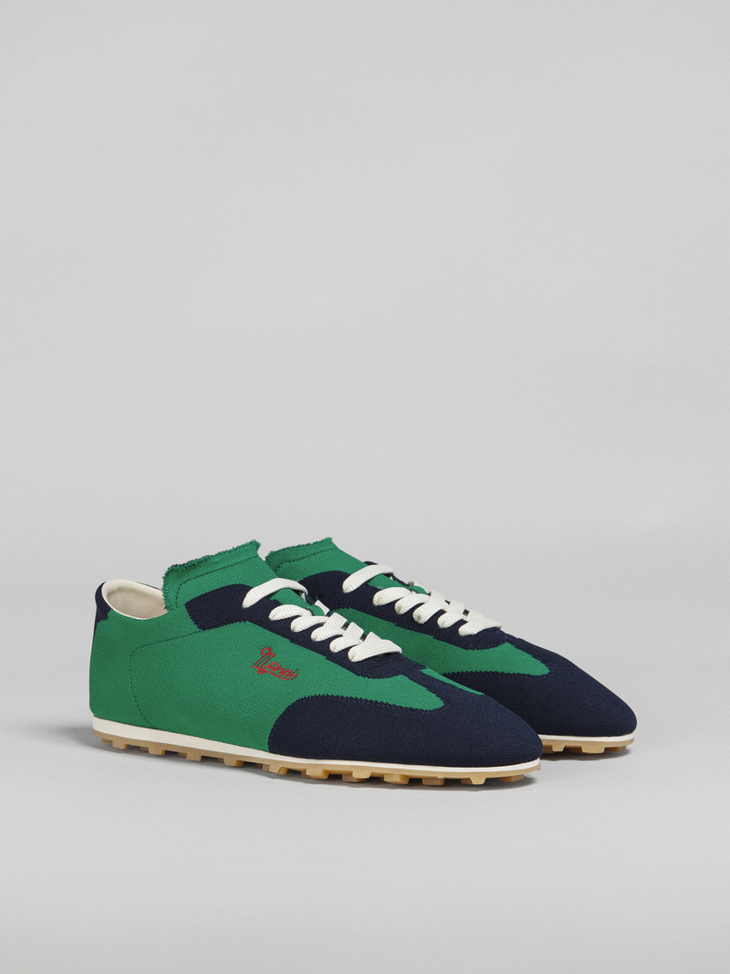 GREEN BLUEBLACK STRETCH JACQUARD PEBBLE SNEAKER 2