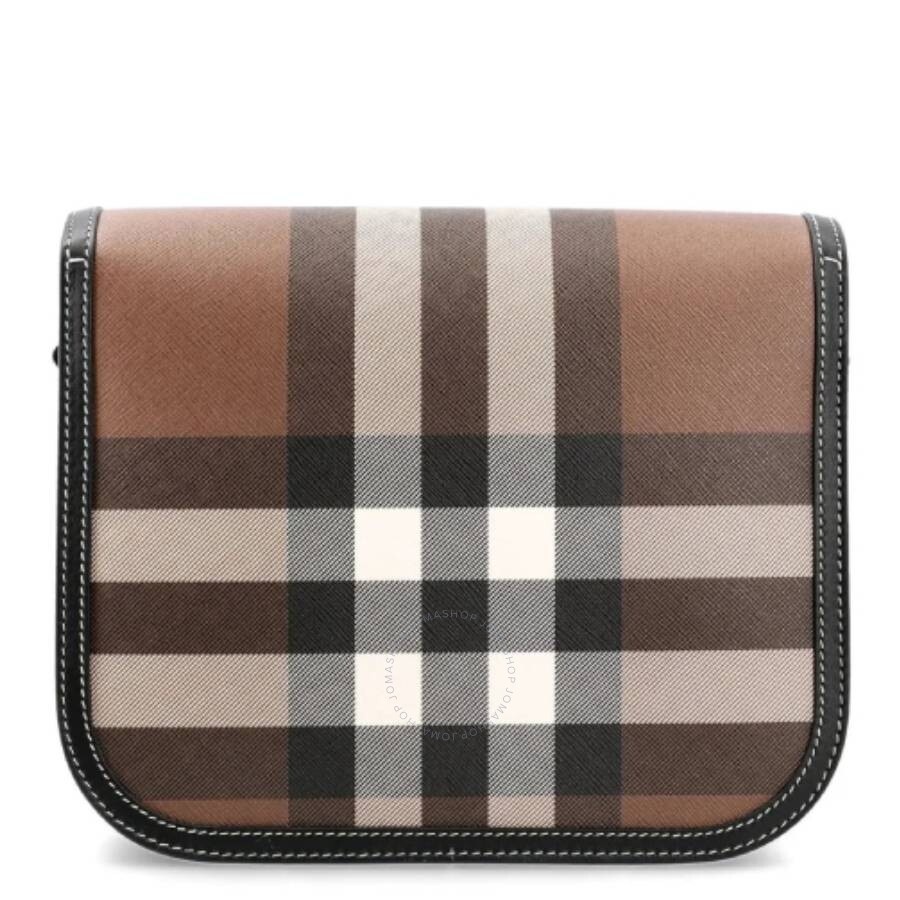 Burberry Dark Birch Brown Check And Leather Medium Elizabeth Bag - 2