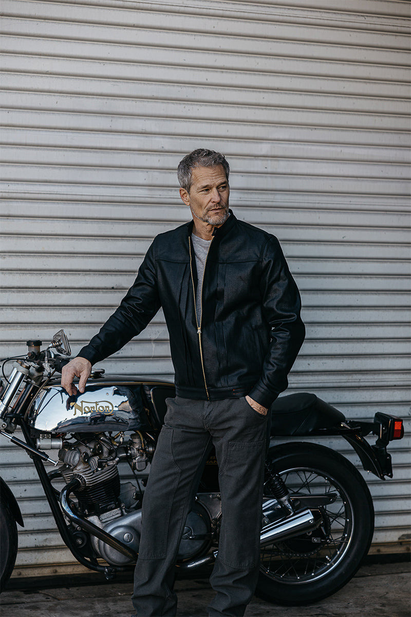 HIROSHI KATO The Double Knee Pants Classic Straight - Concrete outlook