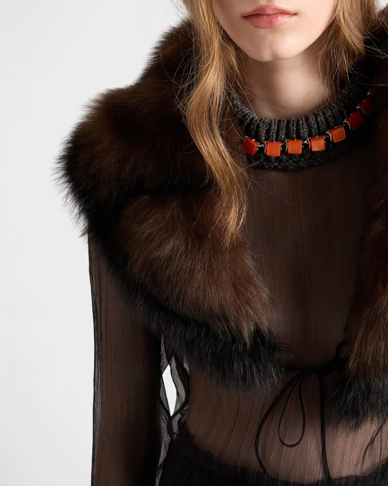 Prada Shearling collar outlook