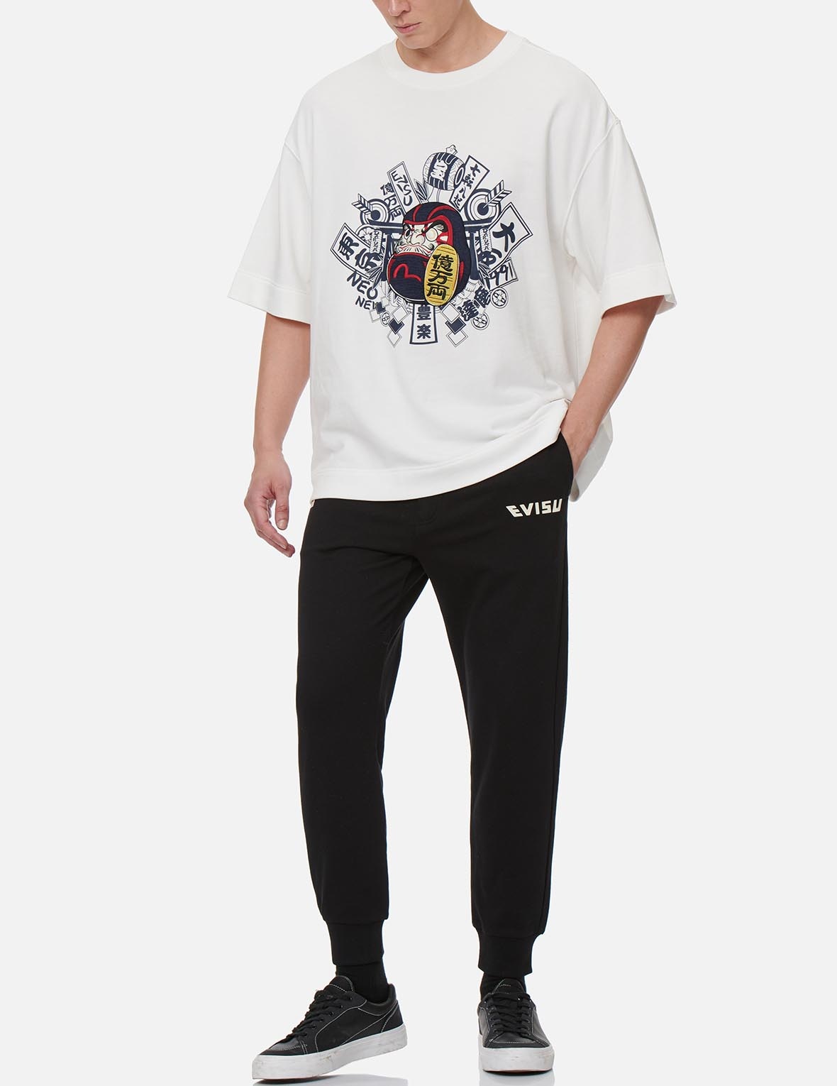 DARUMA BUDDIES DAICOCK PRINT SWEATPANTS - 6