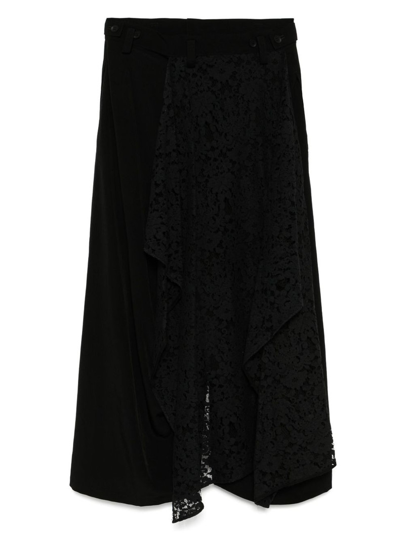 Yohji Yamamoto De Chine backside draped trousers outlook