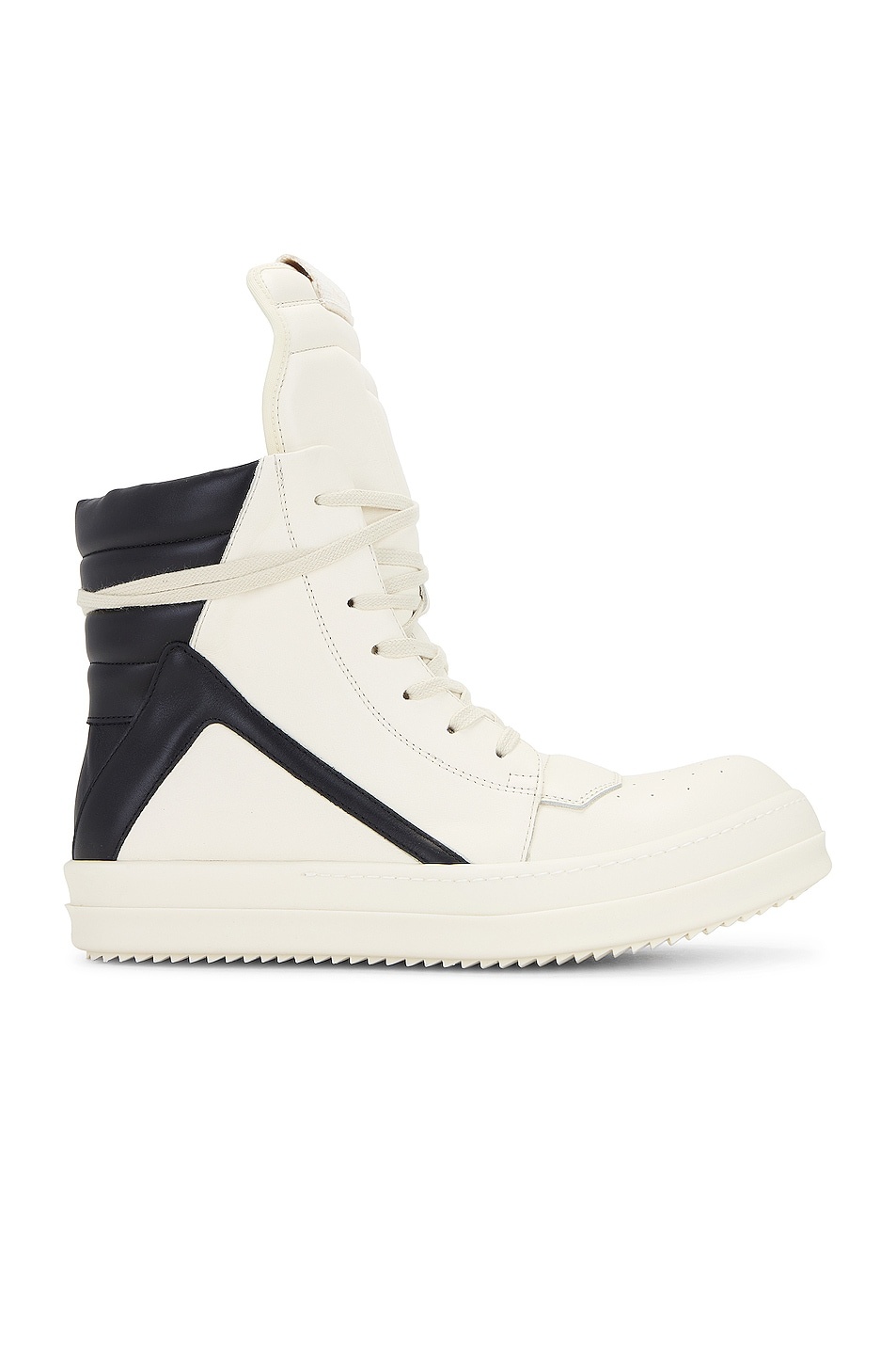 Geobasket Sneaker In Milk & Black - 1