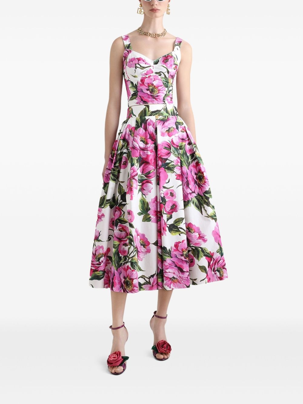 printed midi skirt - 2