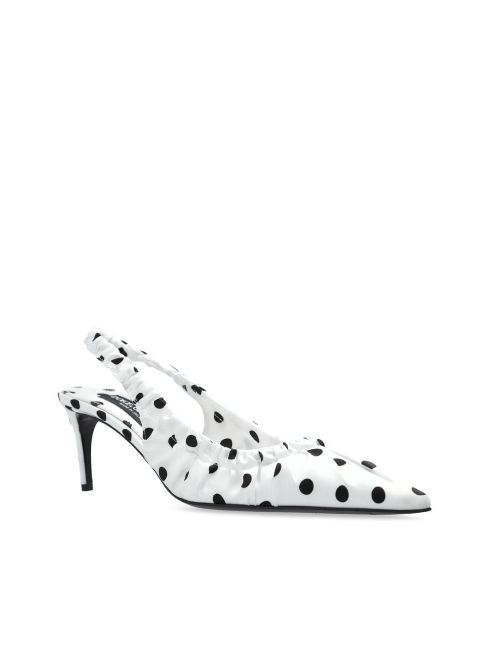 polka dot-print slingback pumps - 4