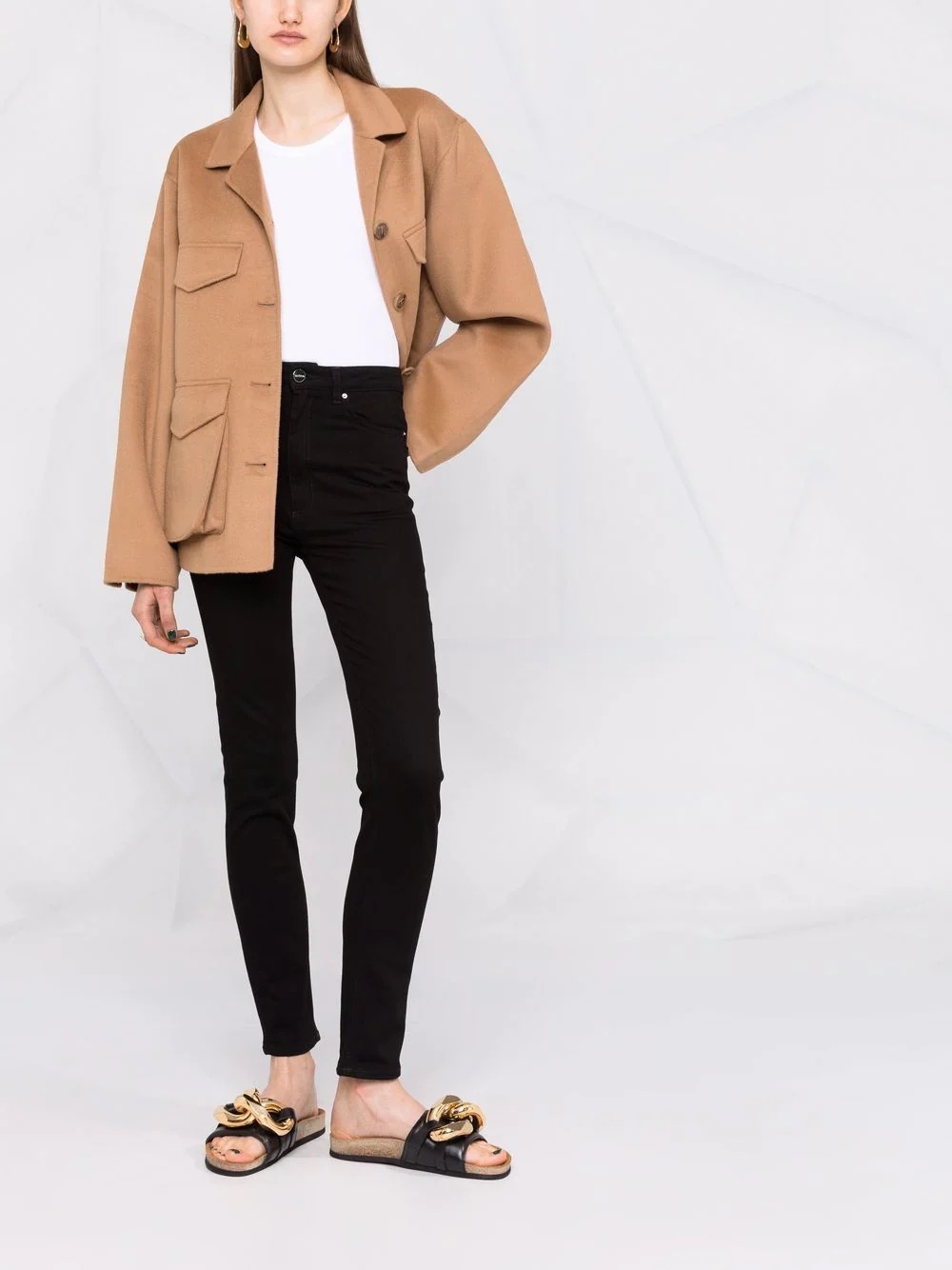 high-waisted skinny jeans - 2
