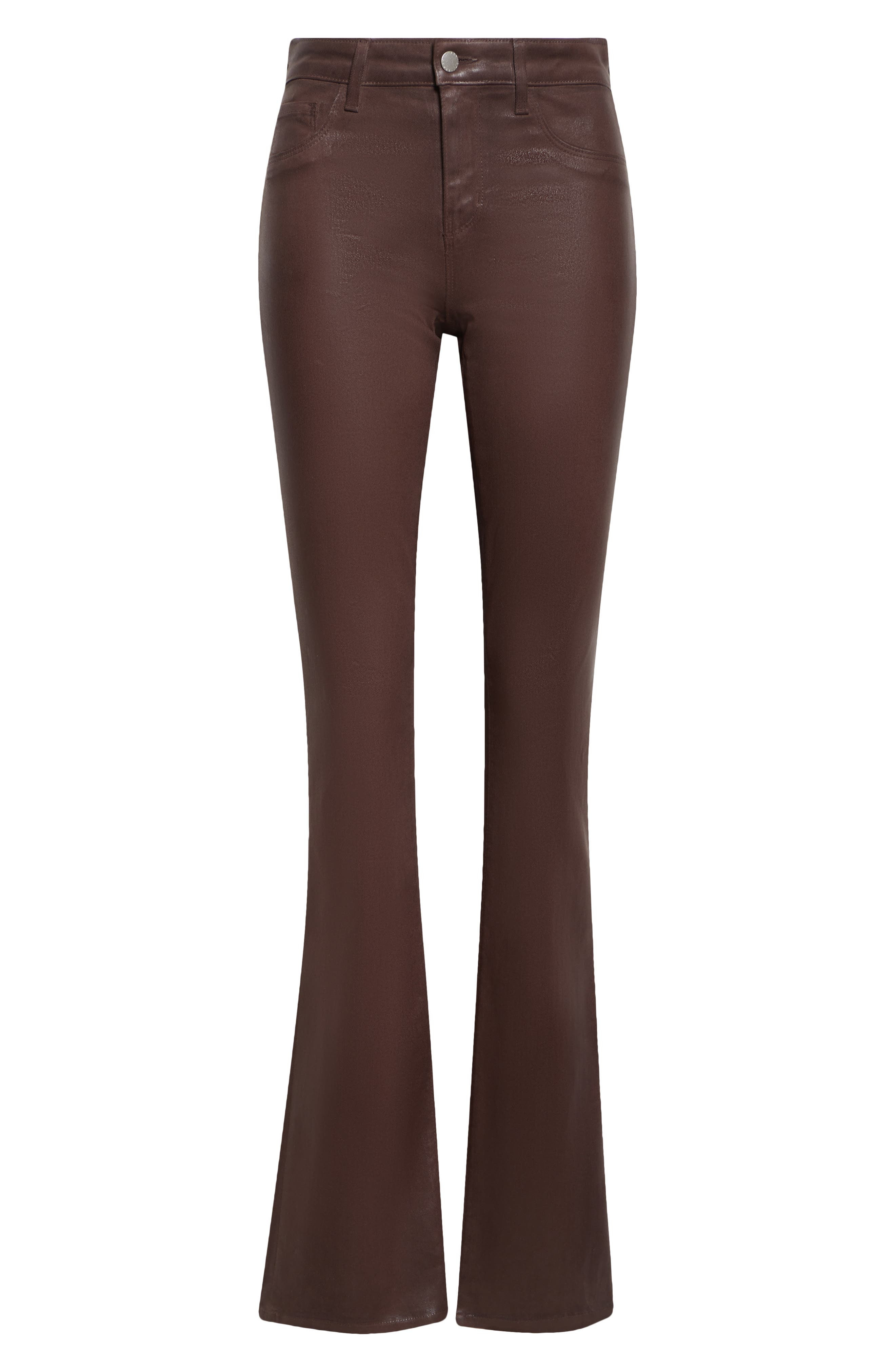 L'AGENCE Selma High Waist Baby Boot Jeans in Chocolate Coated at Nordstrom - 5