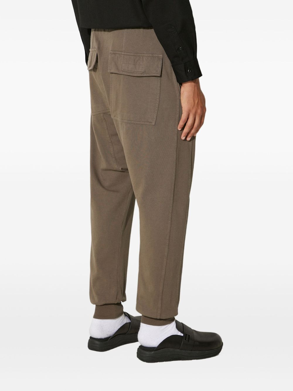 drawstring drop-crotch trousers - 3