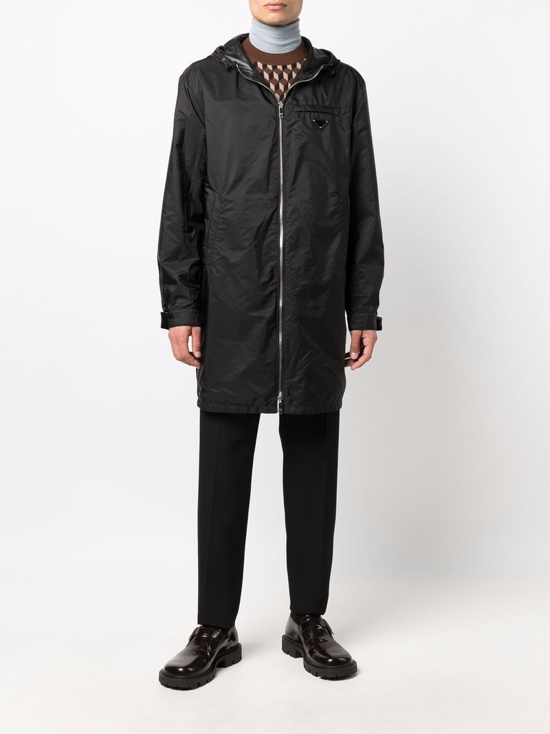 zip-fastening leather coat 6