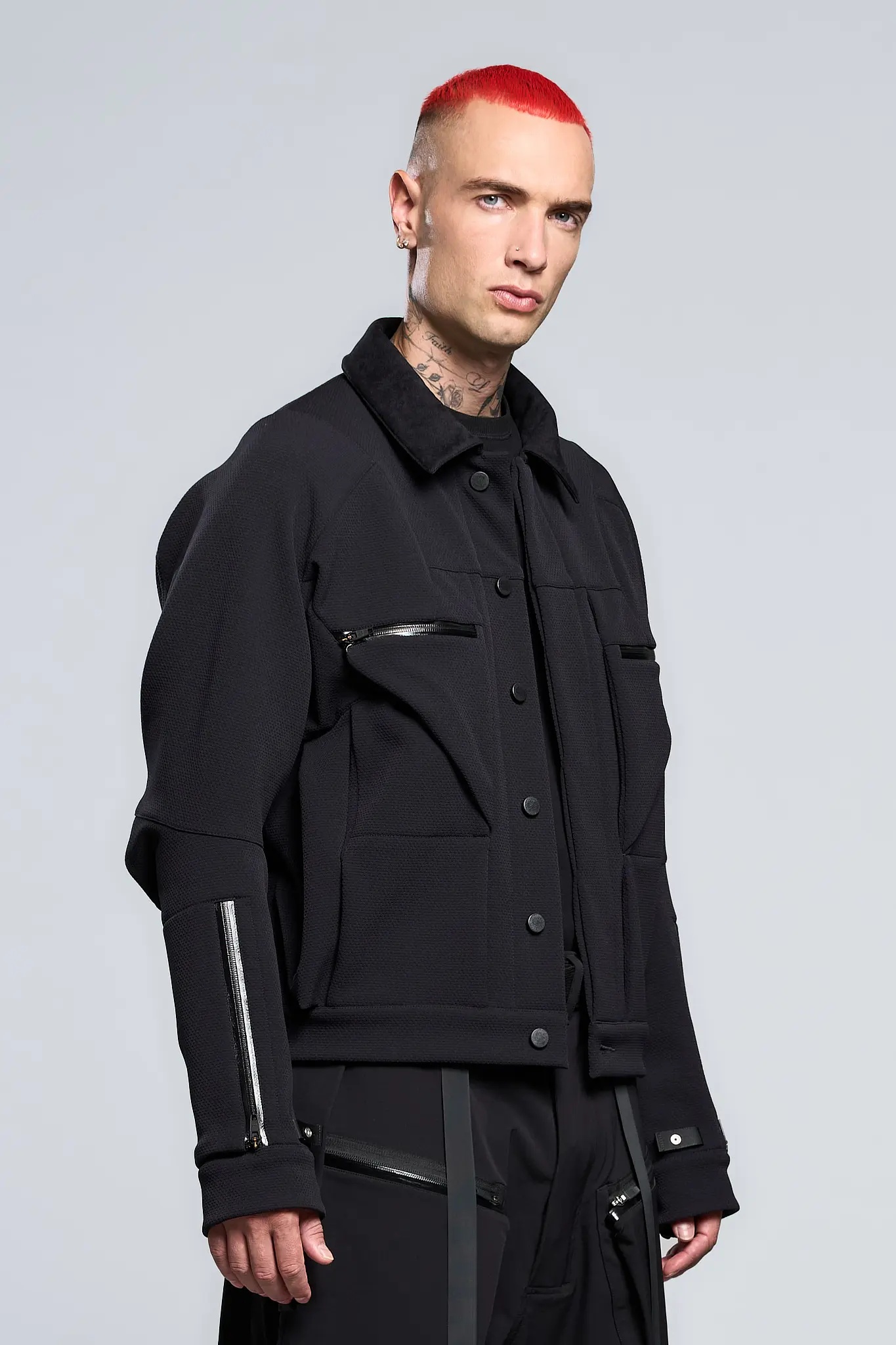 J86-SS schoeller® 3XDRY® WB-400™ Modular Work Jacket Black - 2