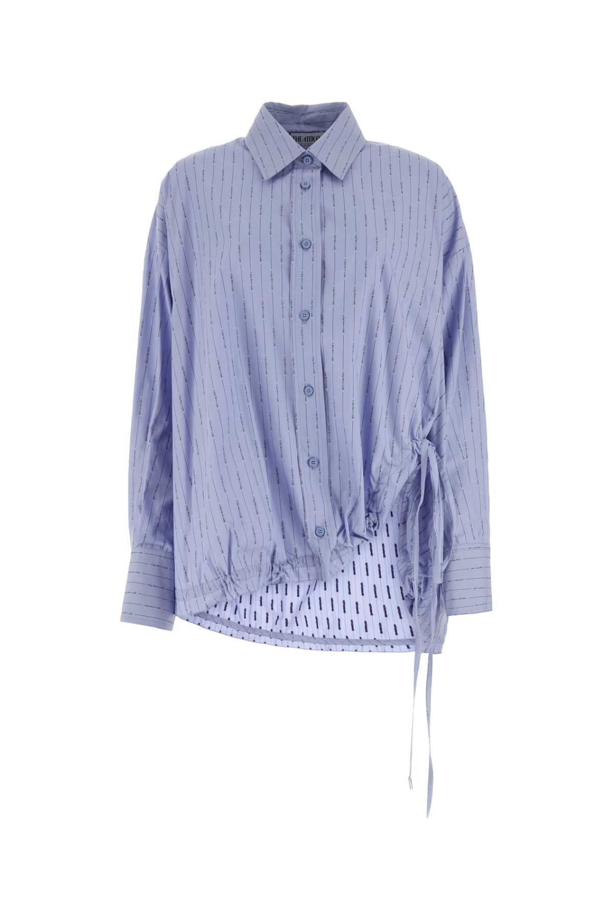 The Attico Women Embroidered Cotton Oversize Shirt - 1