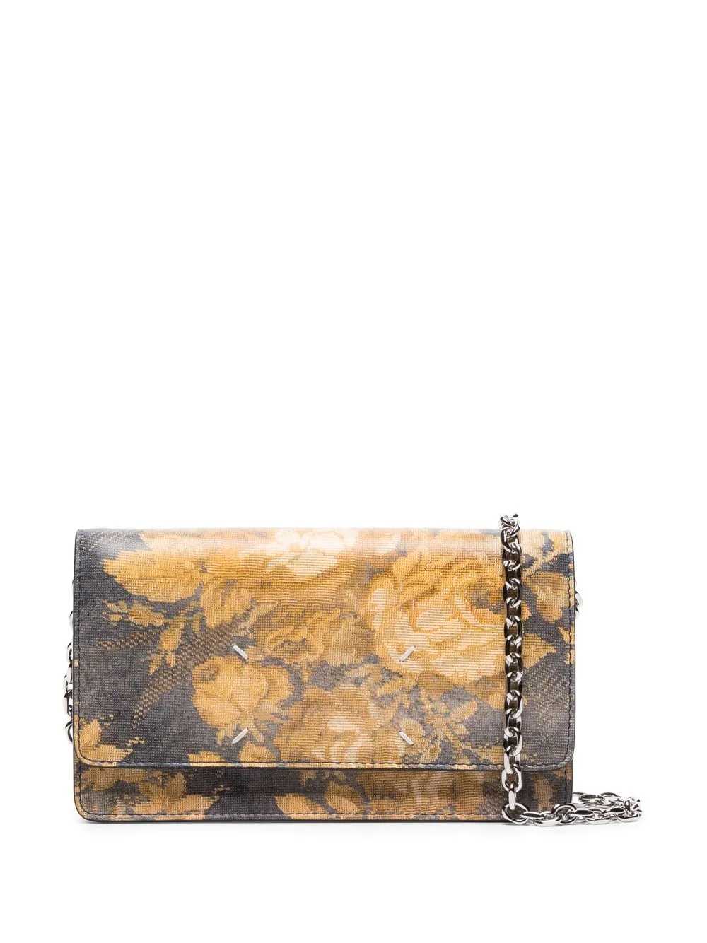 flora-print clutch bag - 1