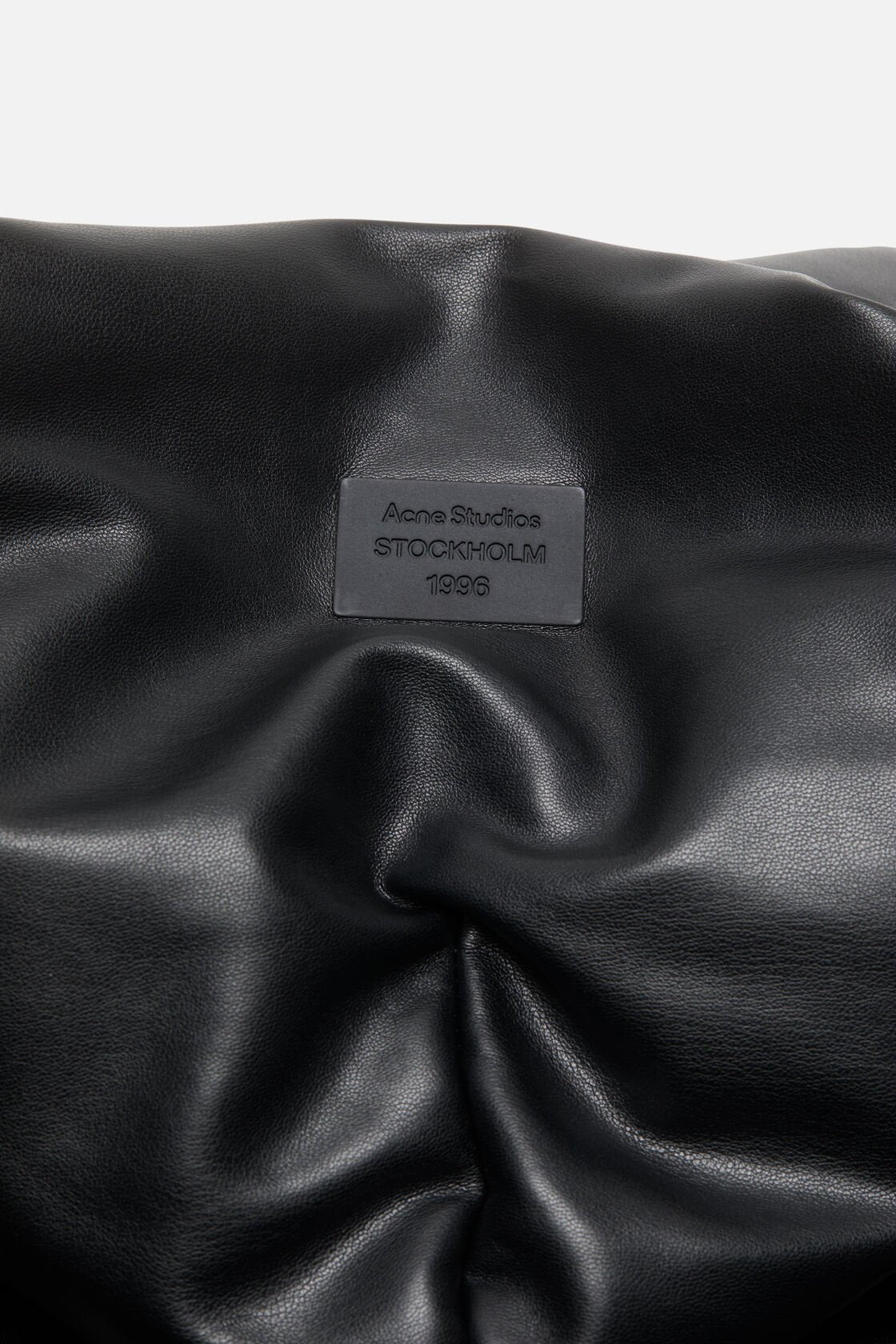 HOODED FAUX LEATHER JACKET (BLACK) - 3