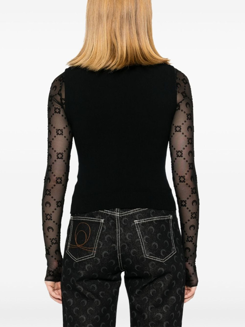 Crescent Moon knitted tank top 4