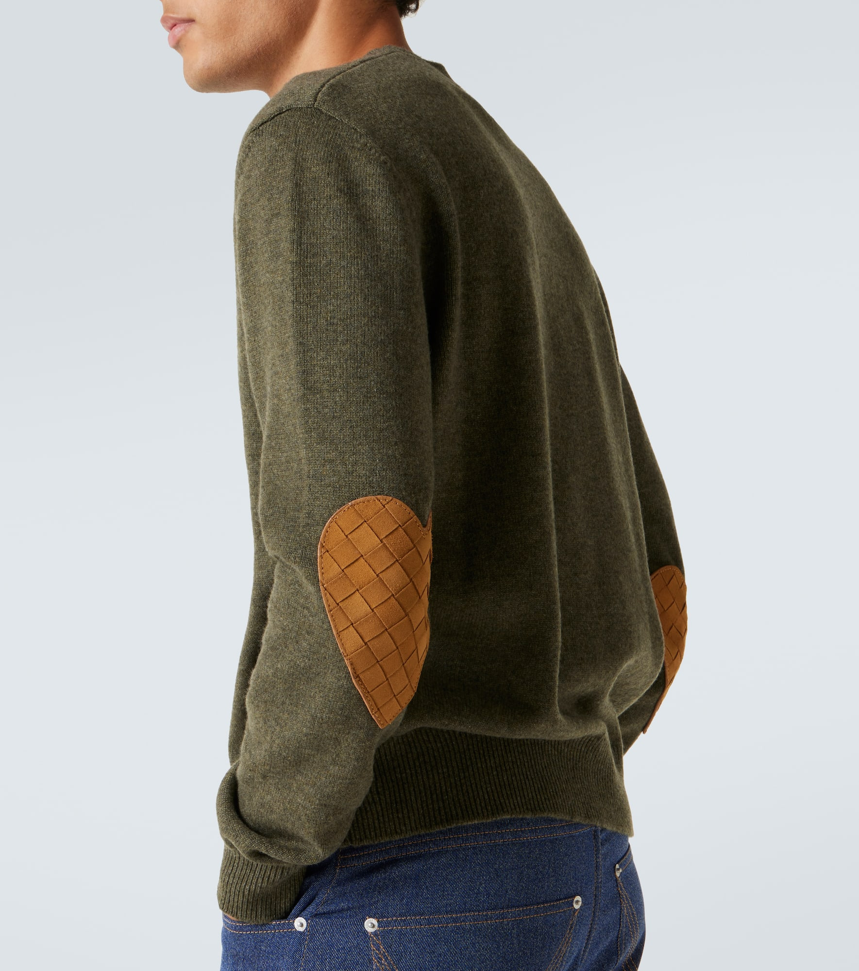 Intrecciato cashmere-blend sweater - 5