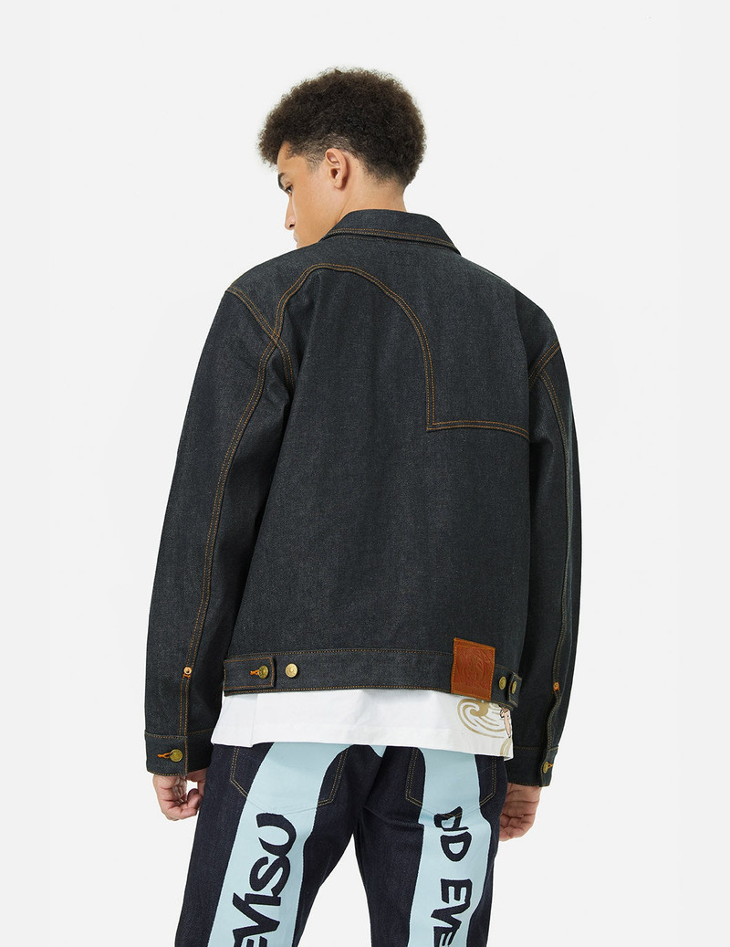 Seagull Print Relax Fit Denim Jacket 5