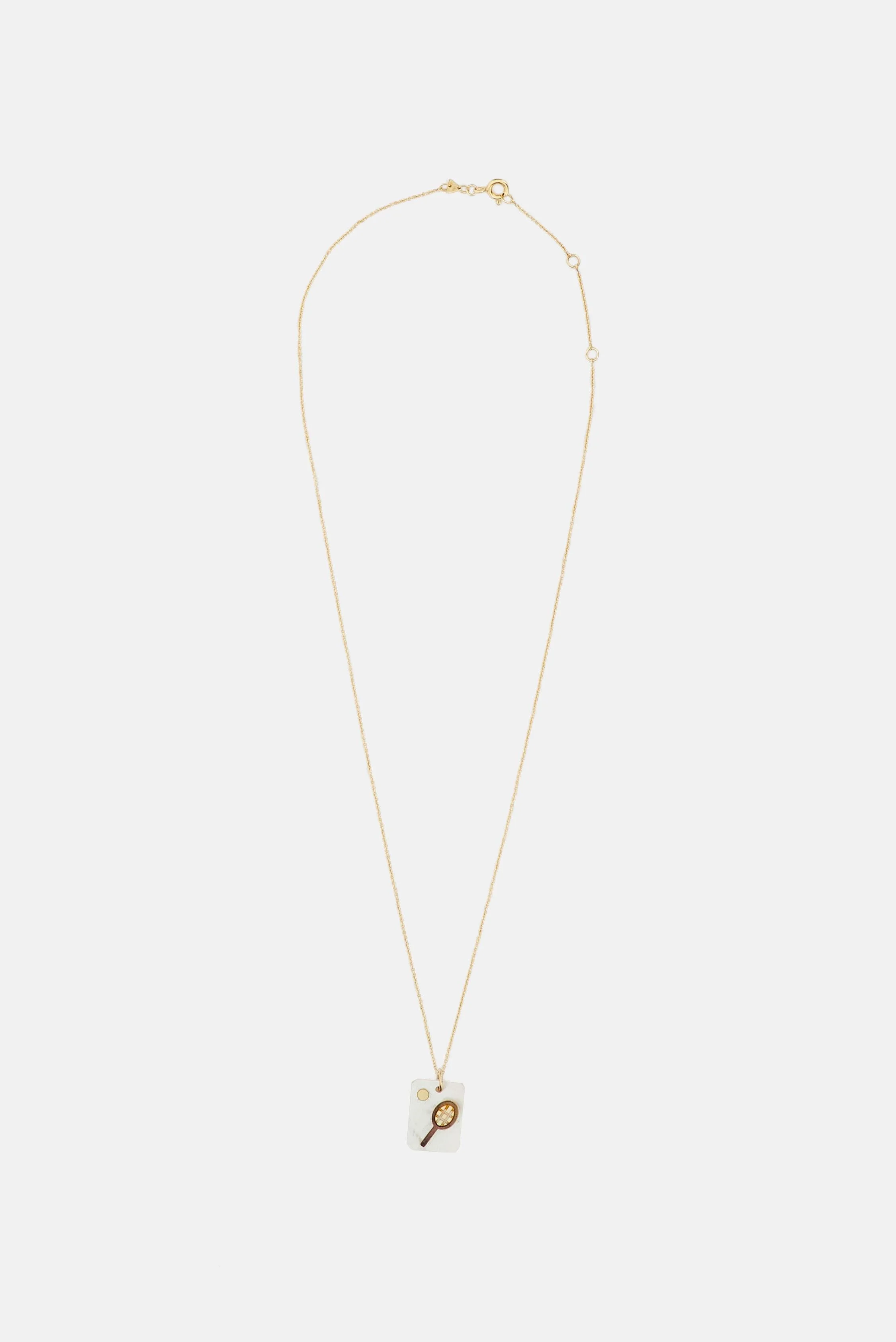 Pearl Cameo Tennis Necklace - 1