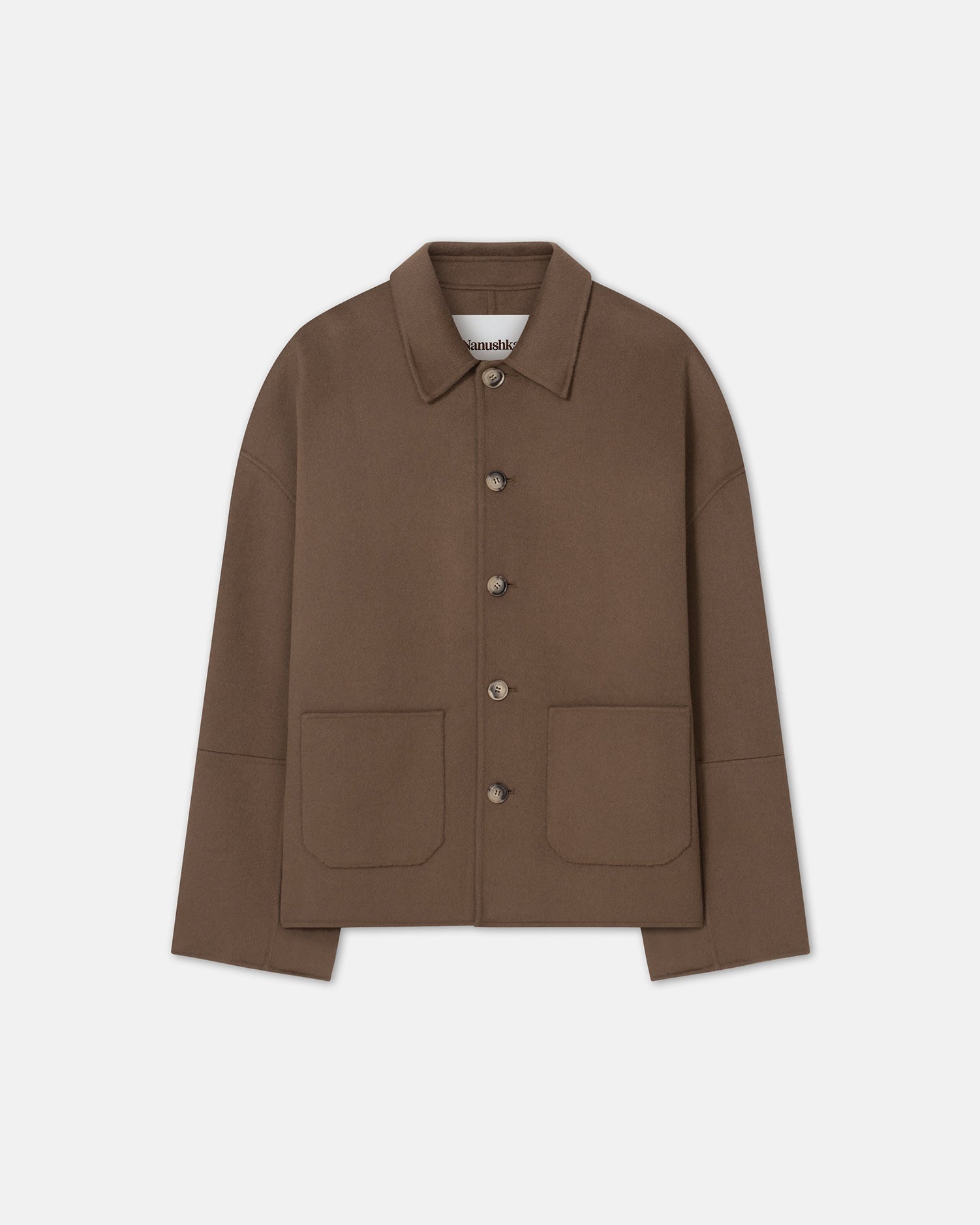 Double Wool And Silk Blend Jacket - 1