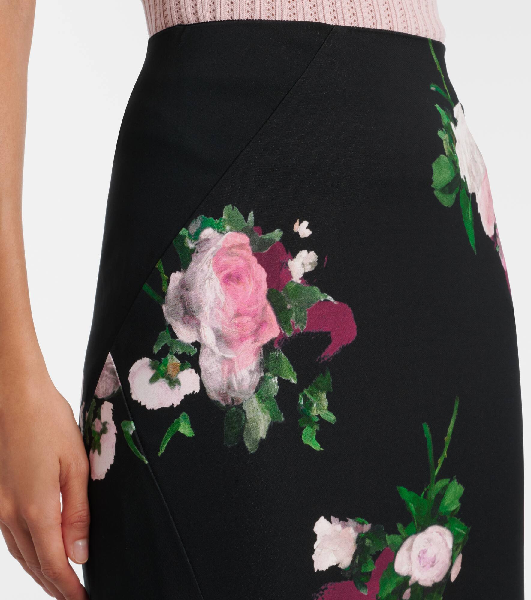 Floral midi skirt - 4