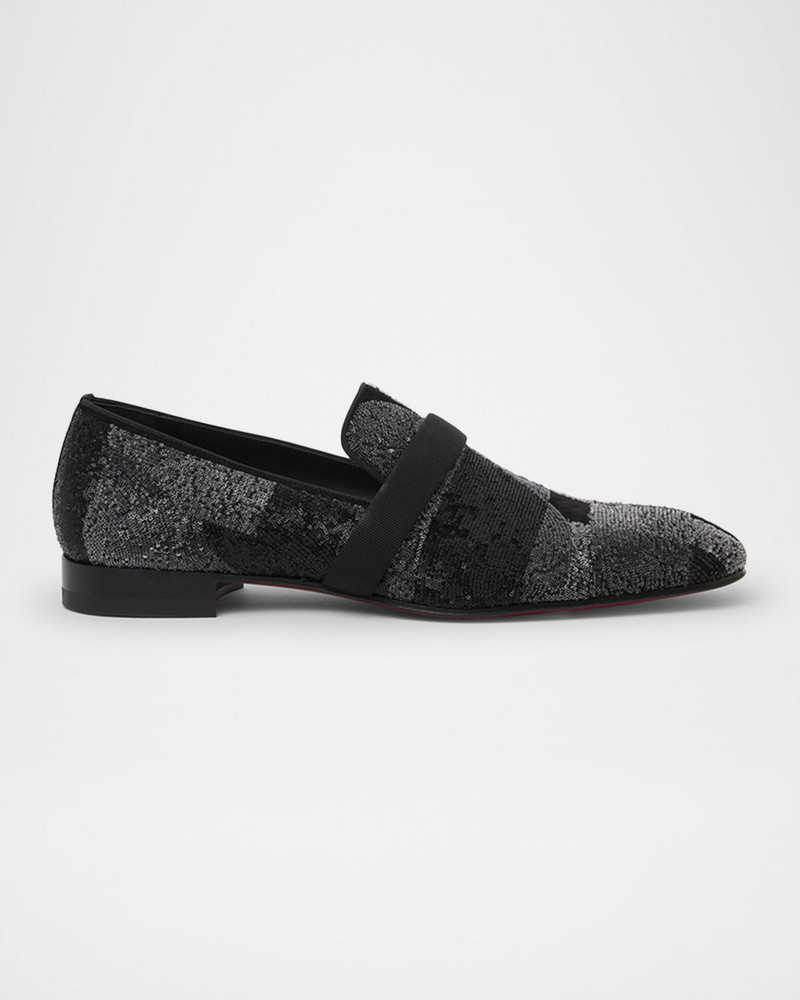 Men's Dandydecotracks Sequin Red-Sole Loafers 1