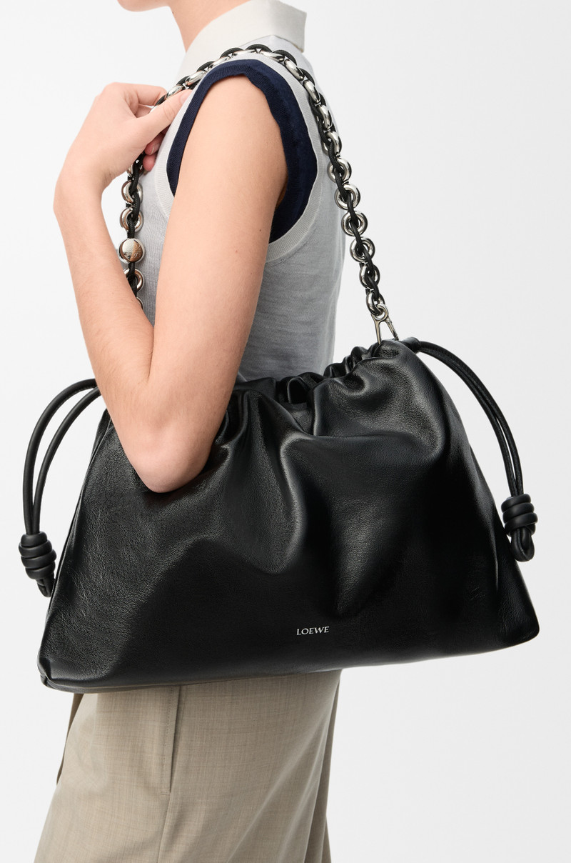 Loewe Large Flamenco purse in patent nappa lambskin outlook