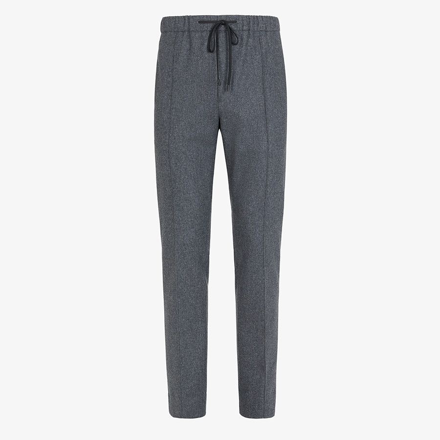 Gray wool pants - 5