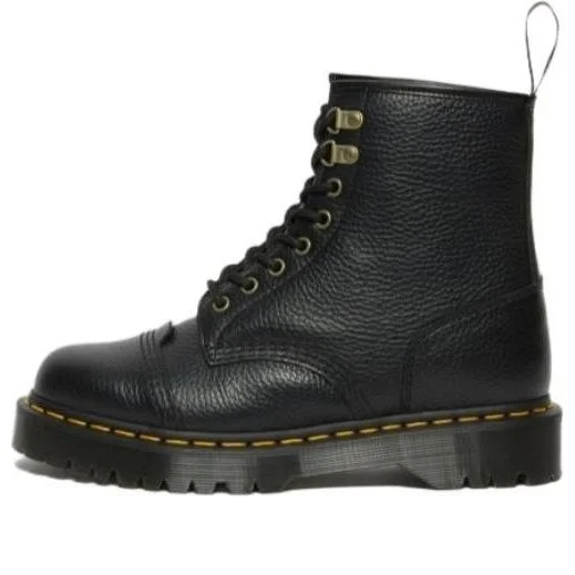 Dr. Martens 1460 Bex Faux Fur-Lined Leather Lace Up Boots 'Black' 27960001 - 1