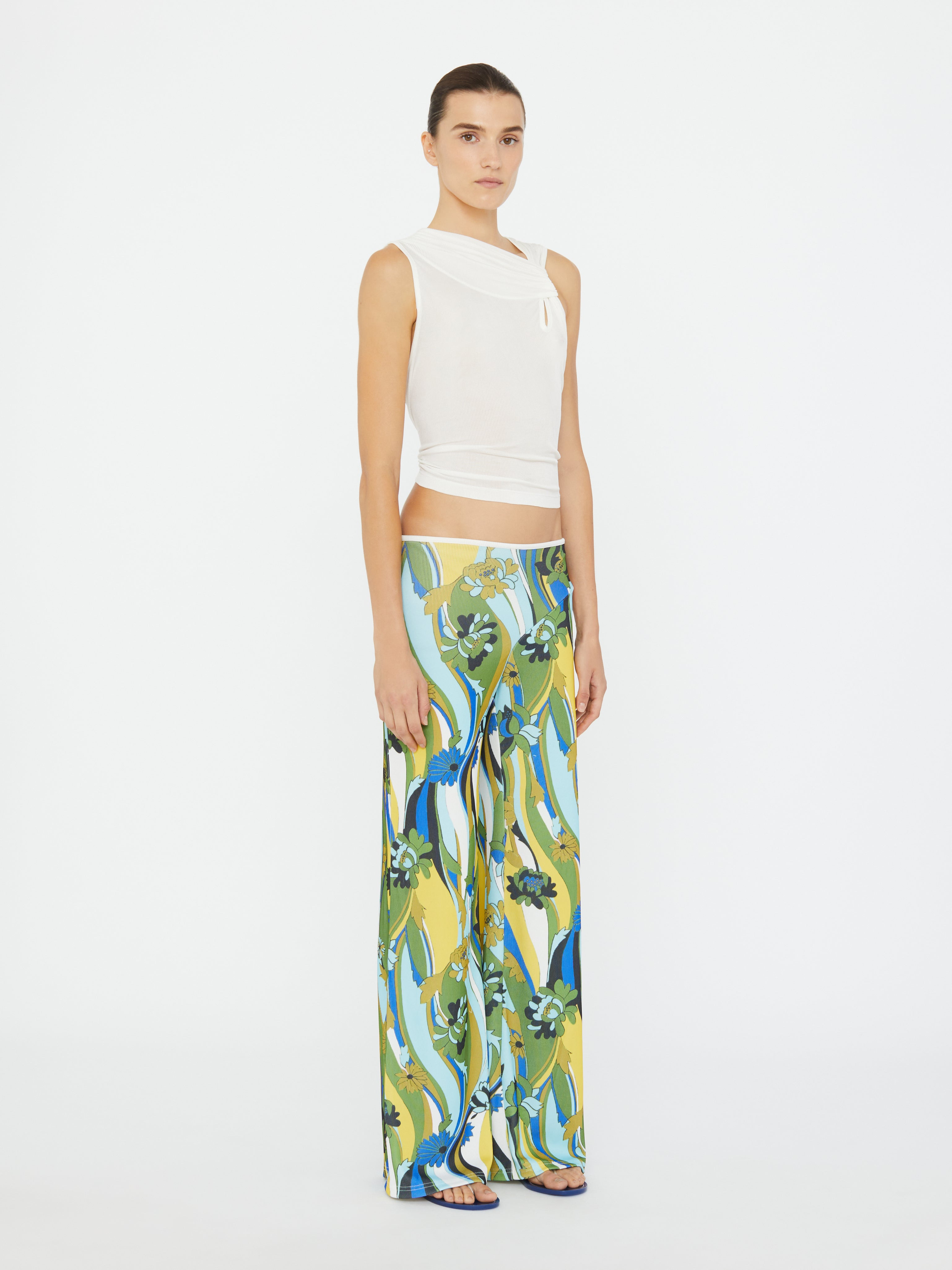Acidic Floral Rib Pant - 2