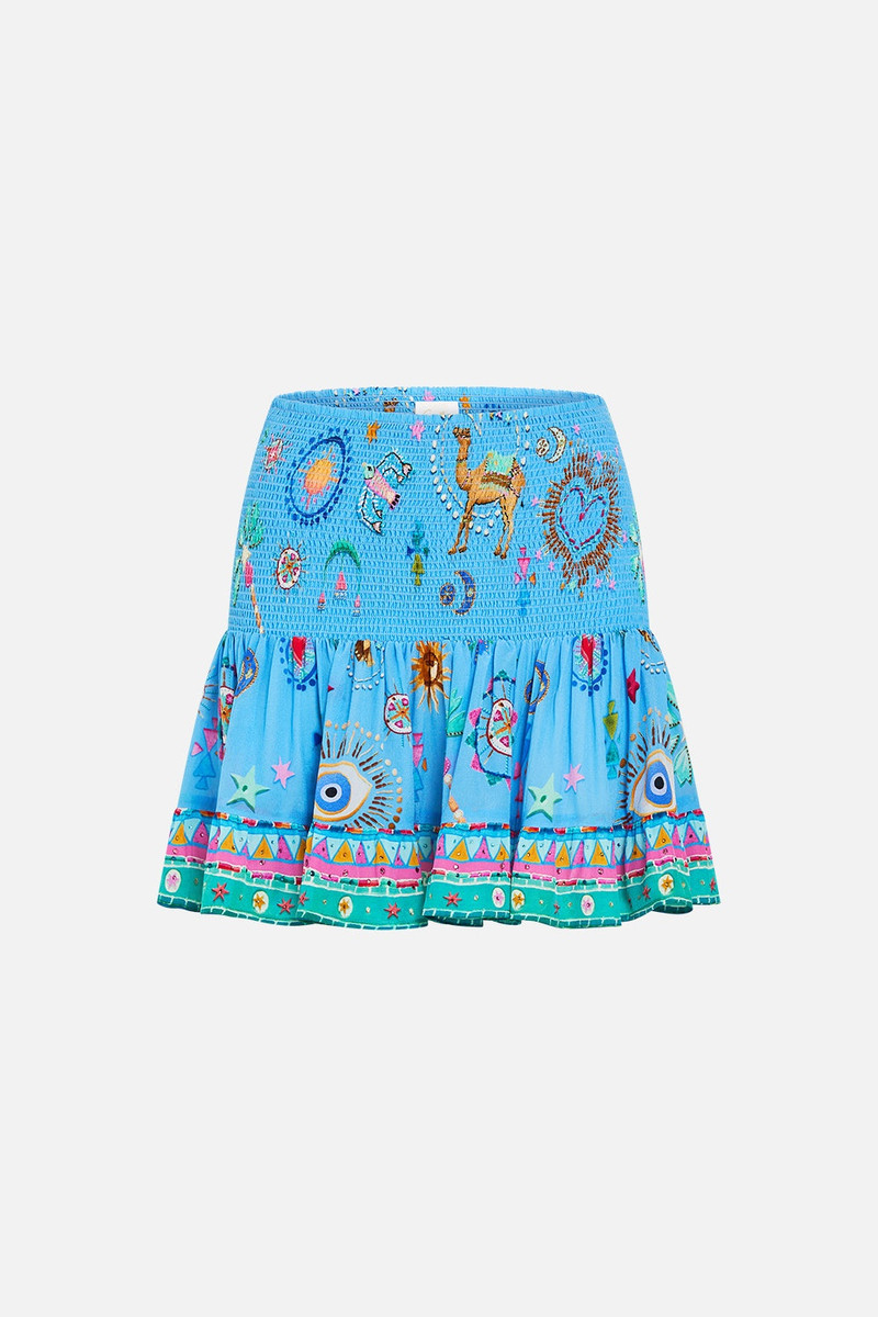 SHORT SHIRRED SKIRT 1