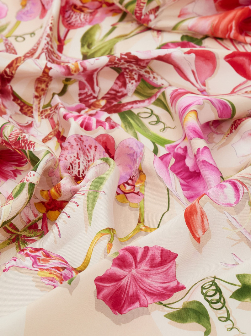 Gaia print silk scarf 4