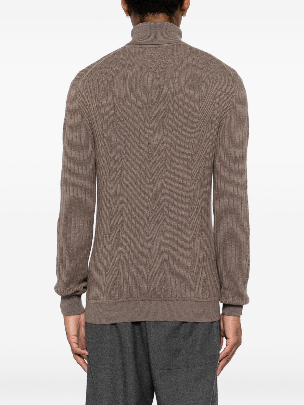 CABLE-KNIT SWEATSHIRT - 4