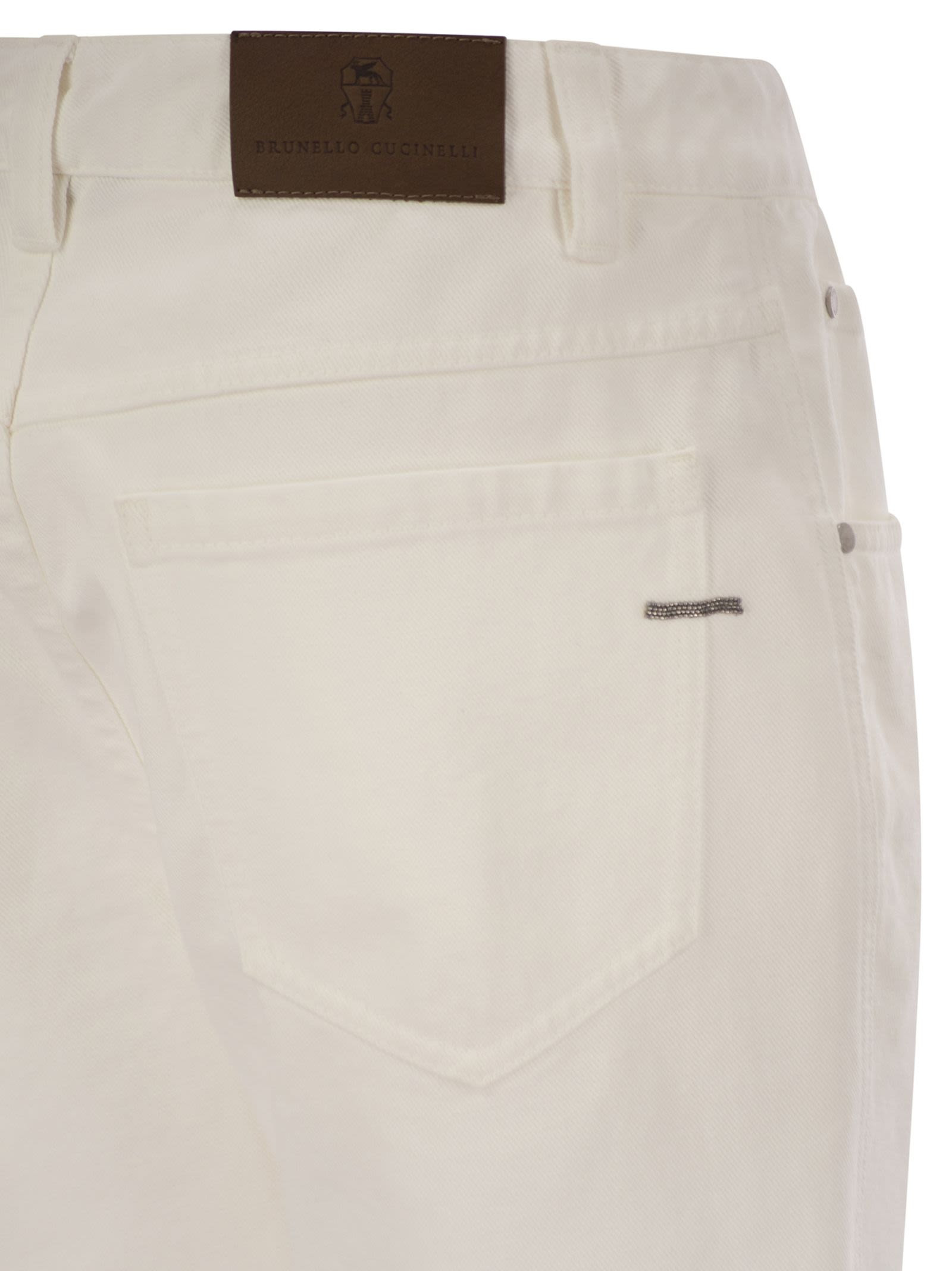 Brunello Cucinelli Women Cotton 5-Pocket Trousers - 4