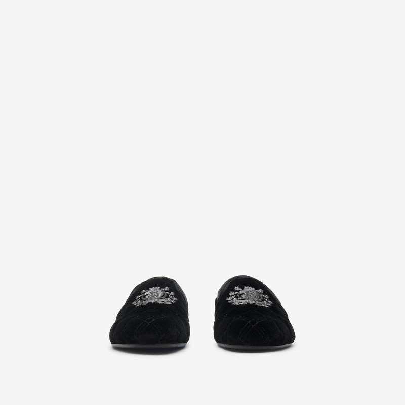 Burberry Quilted Velvet Estate Slippers outlook