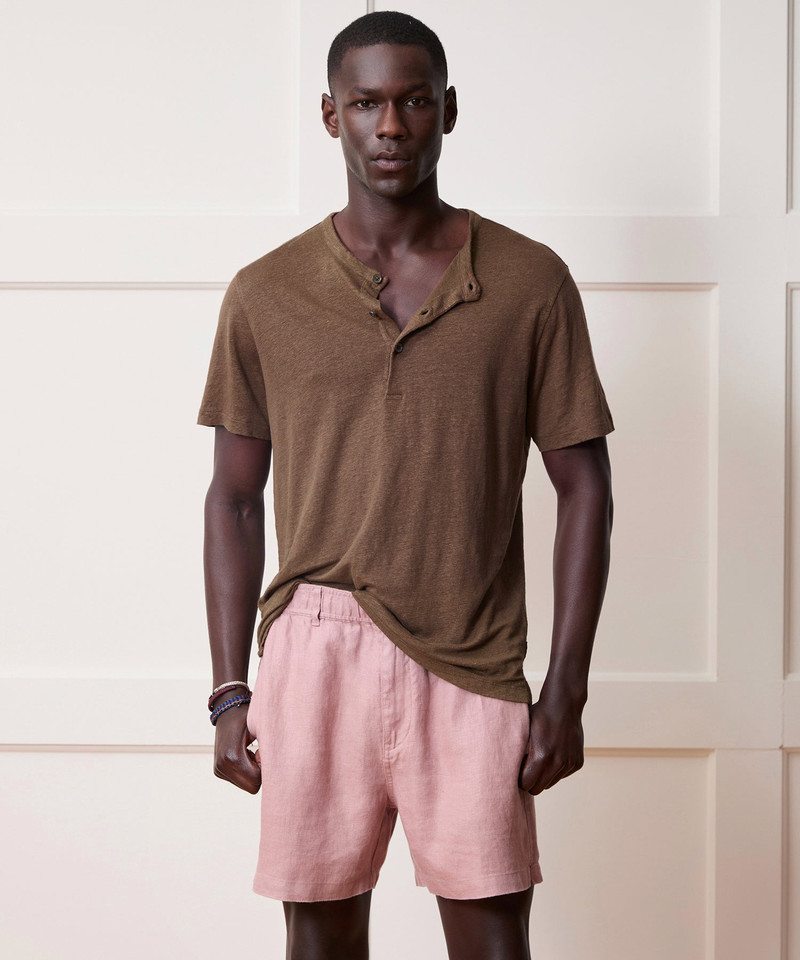 TODD SNYDER Linen Henley outlook