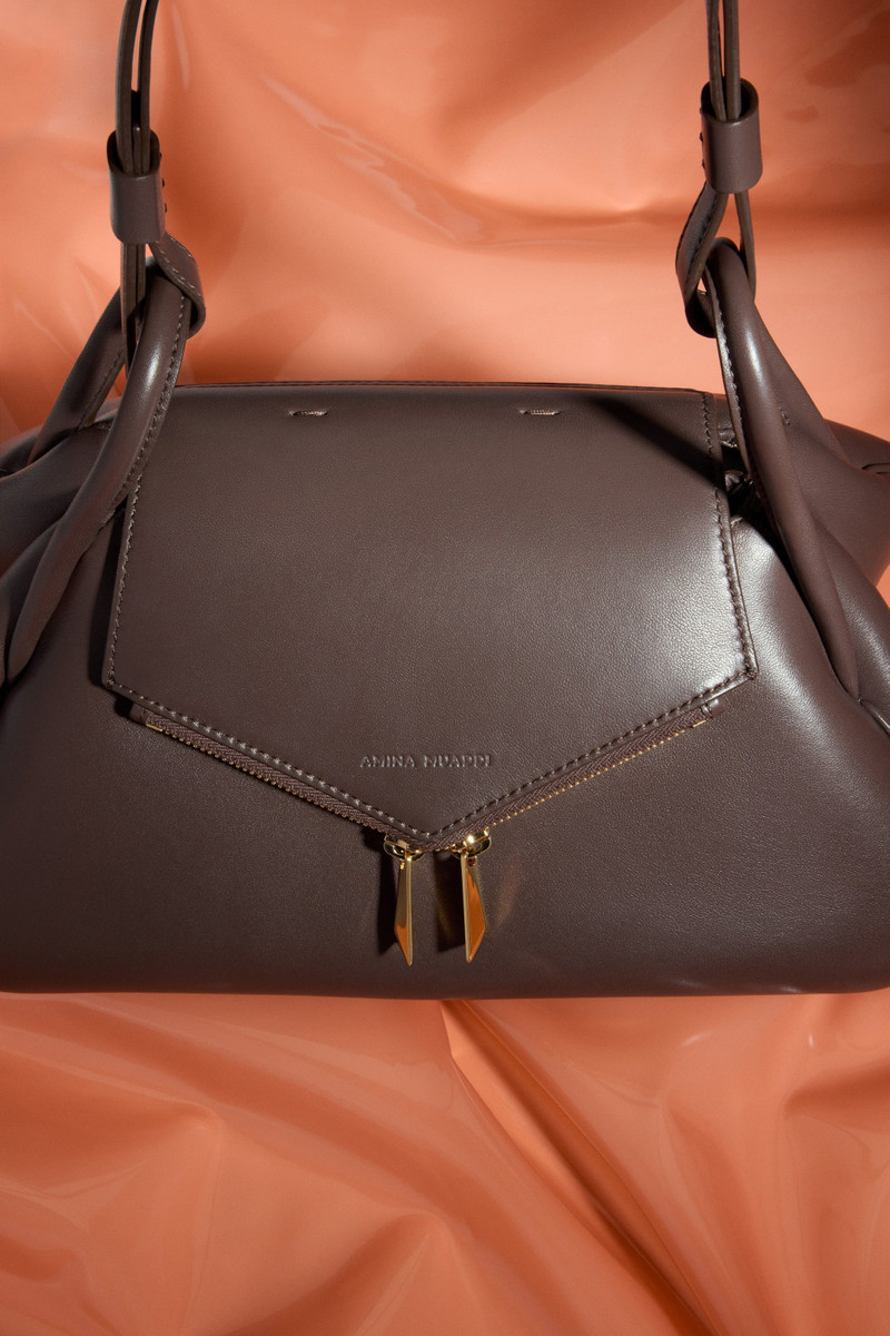 GEMINI SHOULDER BAG COFFEE NAPPA 5