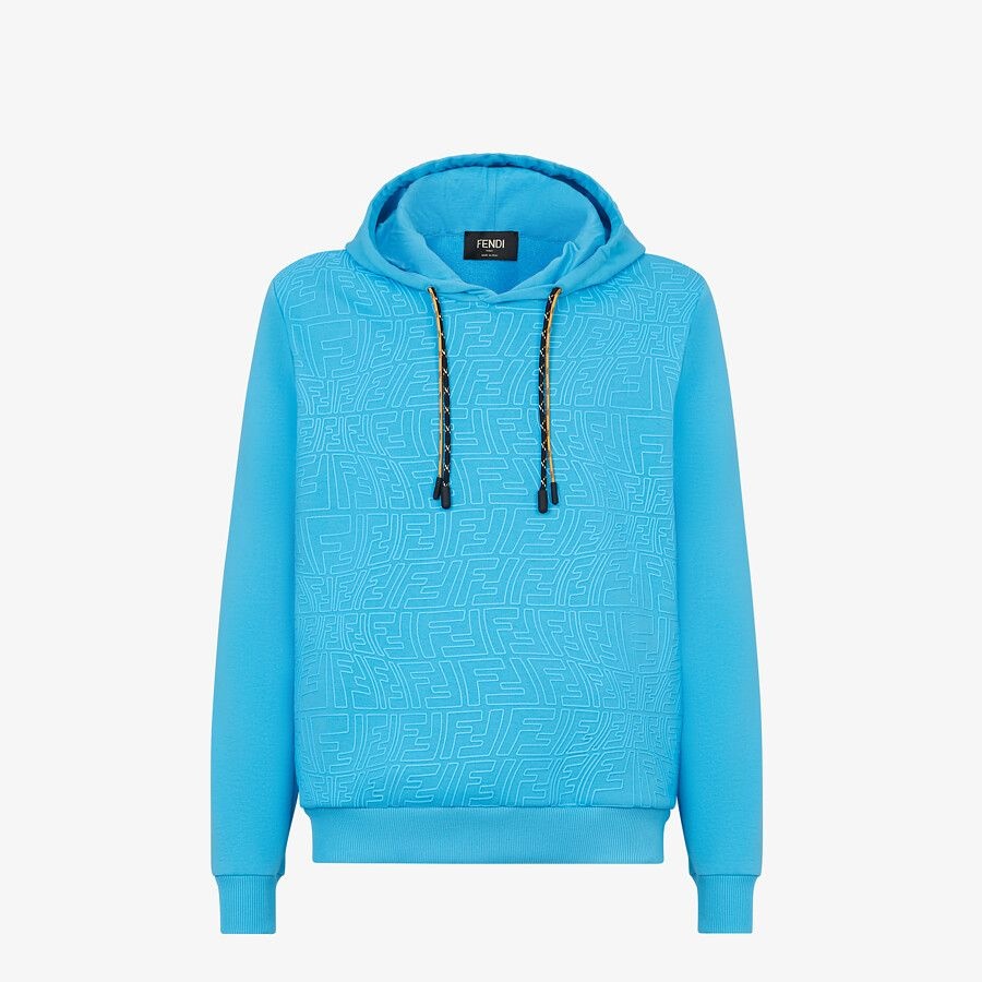 Light blue jersey sweatshirt - 1