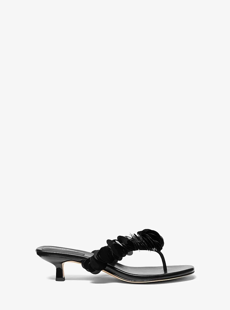 Loretta Sequin Embellished Sandal - 1