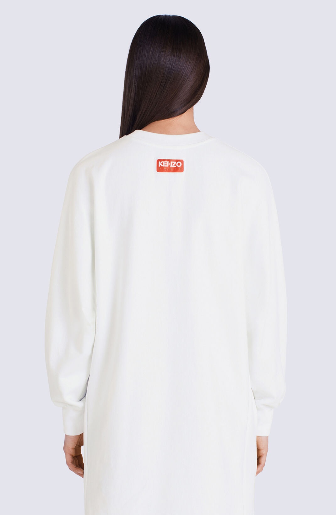 'Akae Bowing Tiger' kimono sweatshirt dress - 4