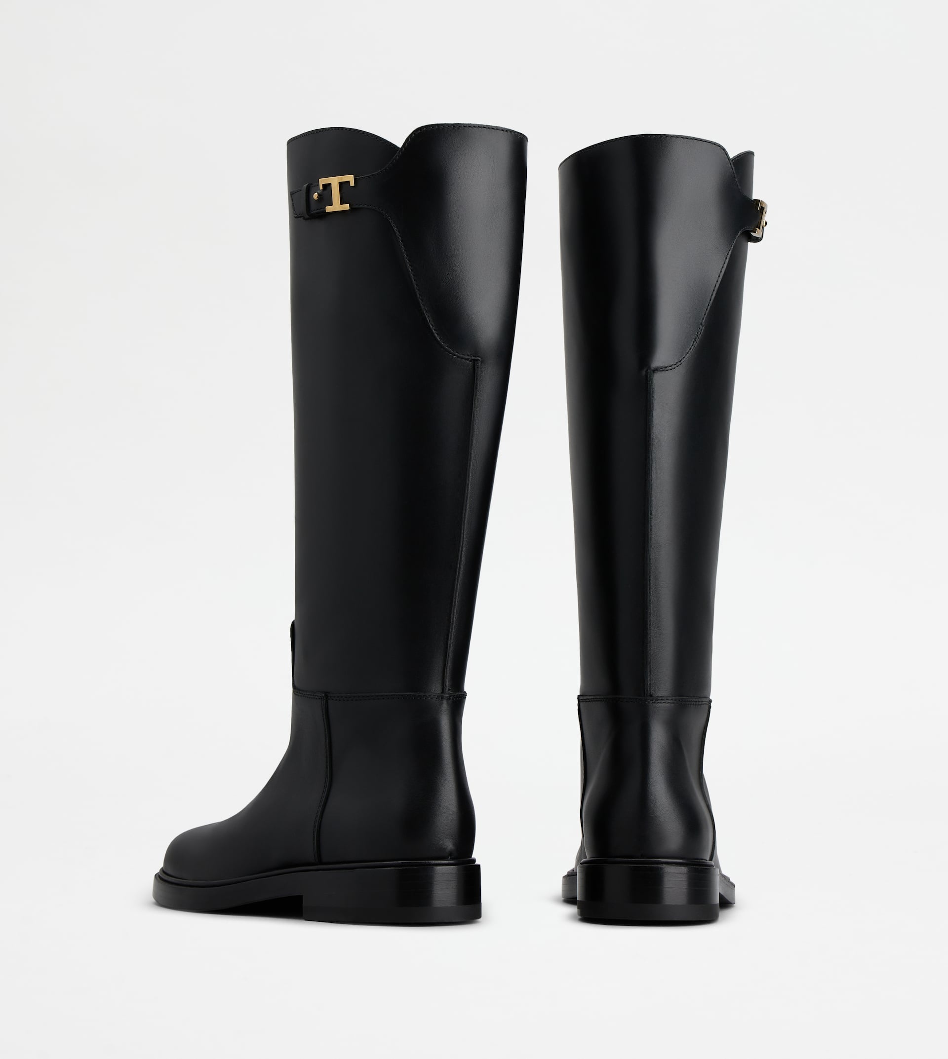 BOOTS IN LEATHER - BLACK - 2