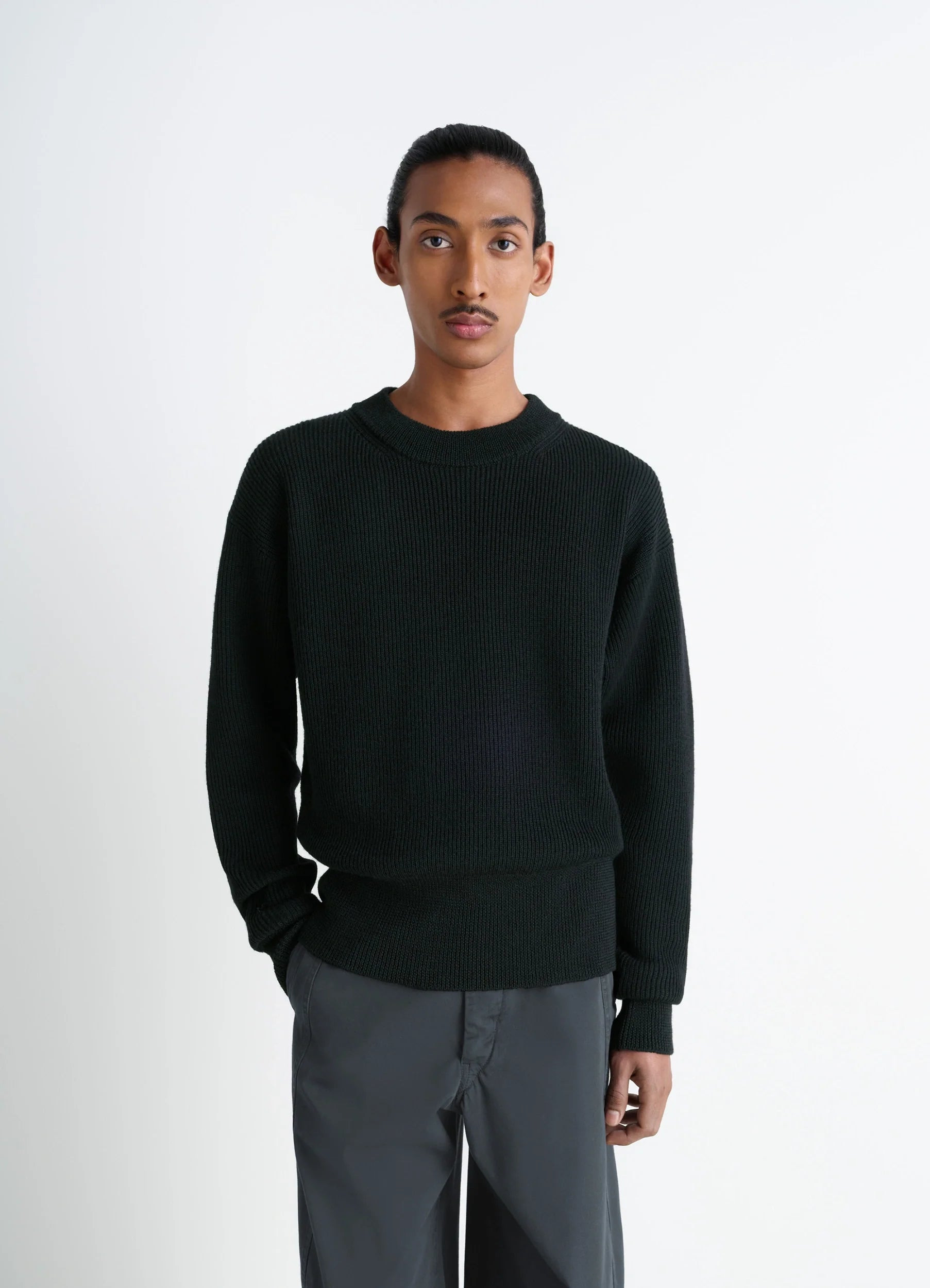BOXY ROUND NECK SWEATER - 2